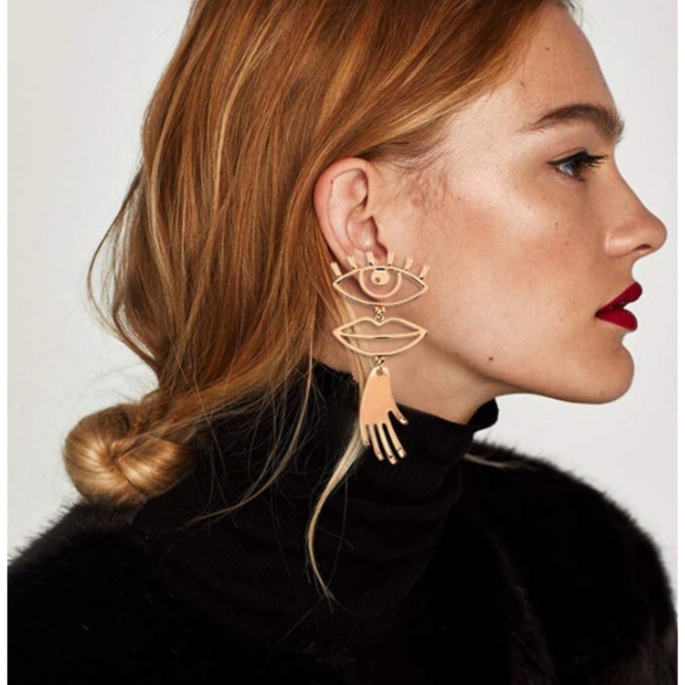 Ke Ke Gold Dangle Earrings